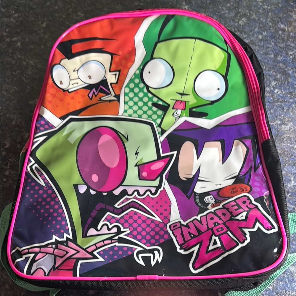 Invader Zim Colorful Backpack